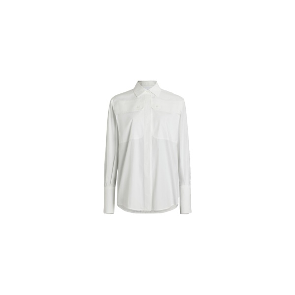 Patou Safari shirt in White organic cotton