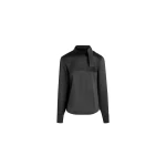 Patou Scarf collar top in Black organic silk