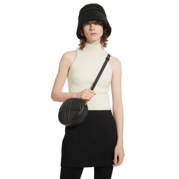 Sleeveless top in Avalanche sustainable alpaca blend - Image 2