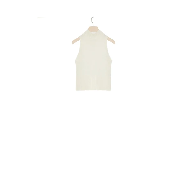 Patou Sleeveless top in Avalanche sustainable alpaca blend