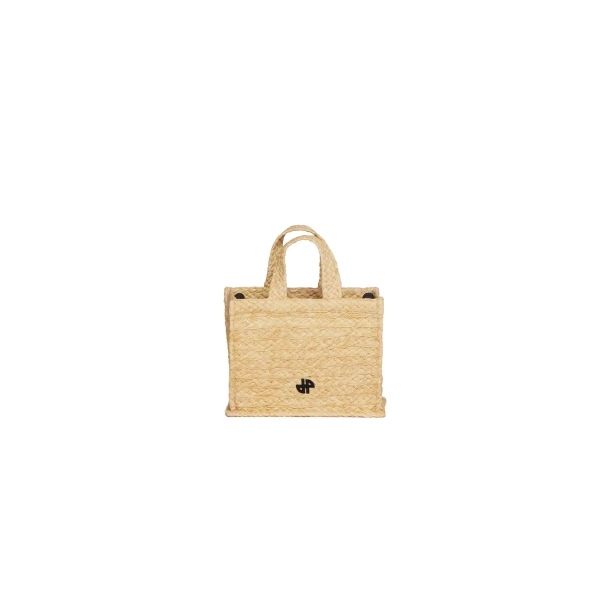 Small JP tote in Vanilla raffia - Image 5