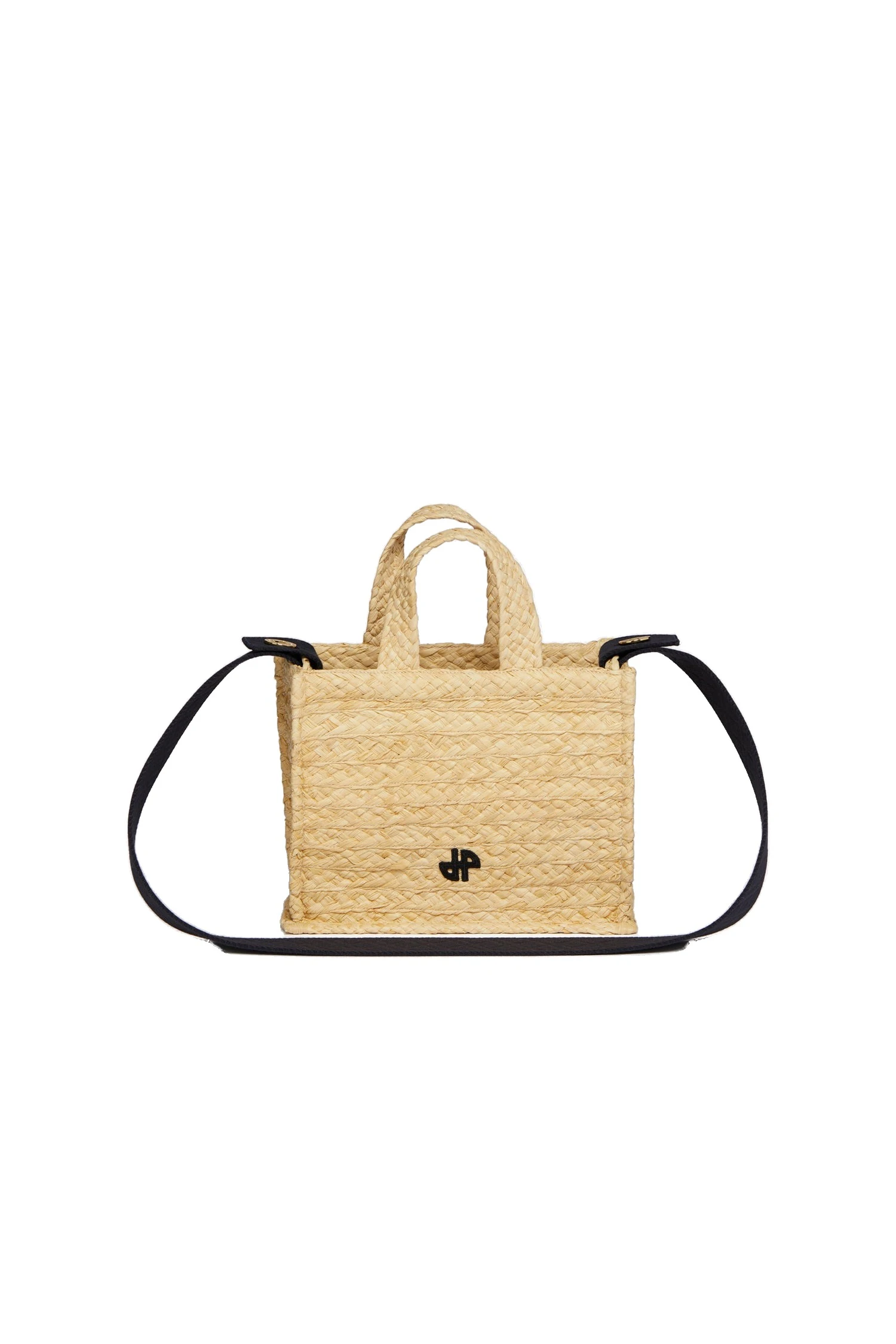 Patou Small JP tote in raffia | Buy Designer Bags at Coveti Patou Small JP tote in Vanilla raffia