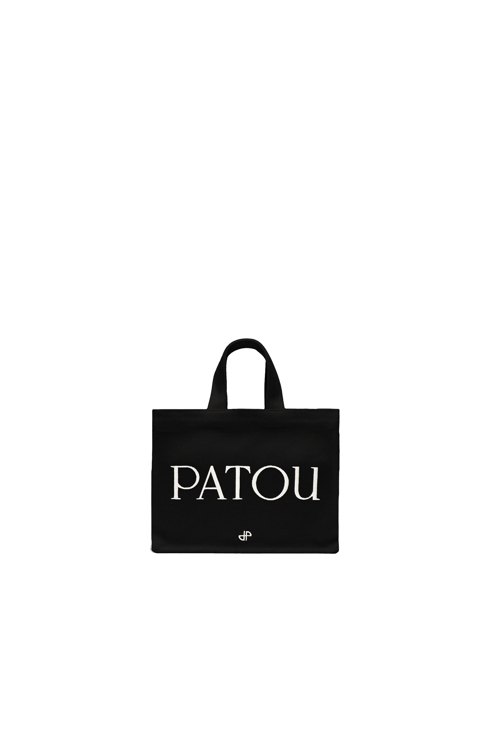 Small Patou tote in cotton canvas | Buy Designer Bags at Coveti Patou Small Patou tote in Black cotton canvas