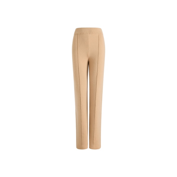 Patou Straight leg trousers in Biscuit wool and cashmere