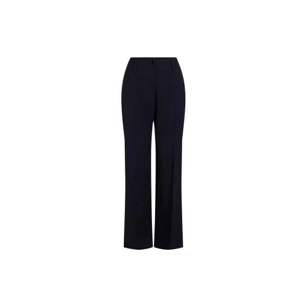 Patou Straight leg trousers in Navy Black sustainable technical wool twill