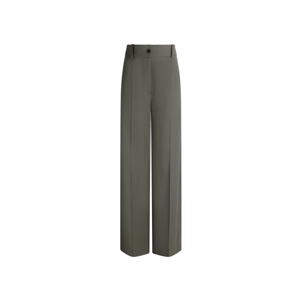 Patou Straight trousers in Ivy Green responsible wool