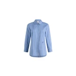 Patou Tailored shirt in Heritage Blue Stripes printed organic cotton poplin