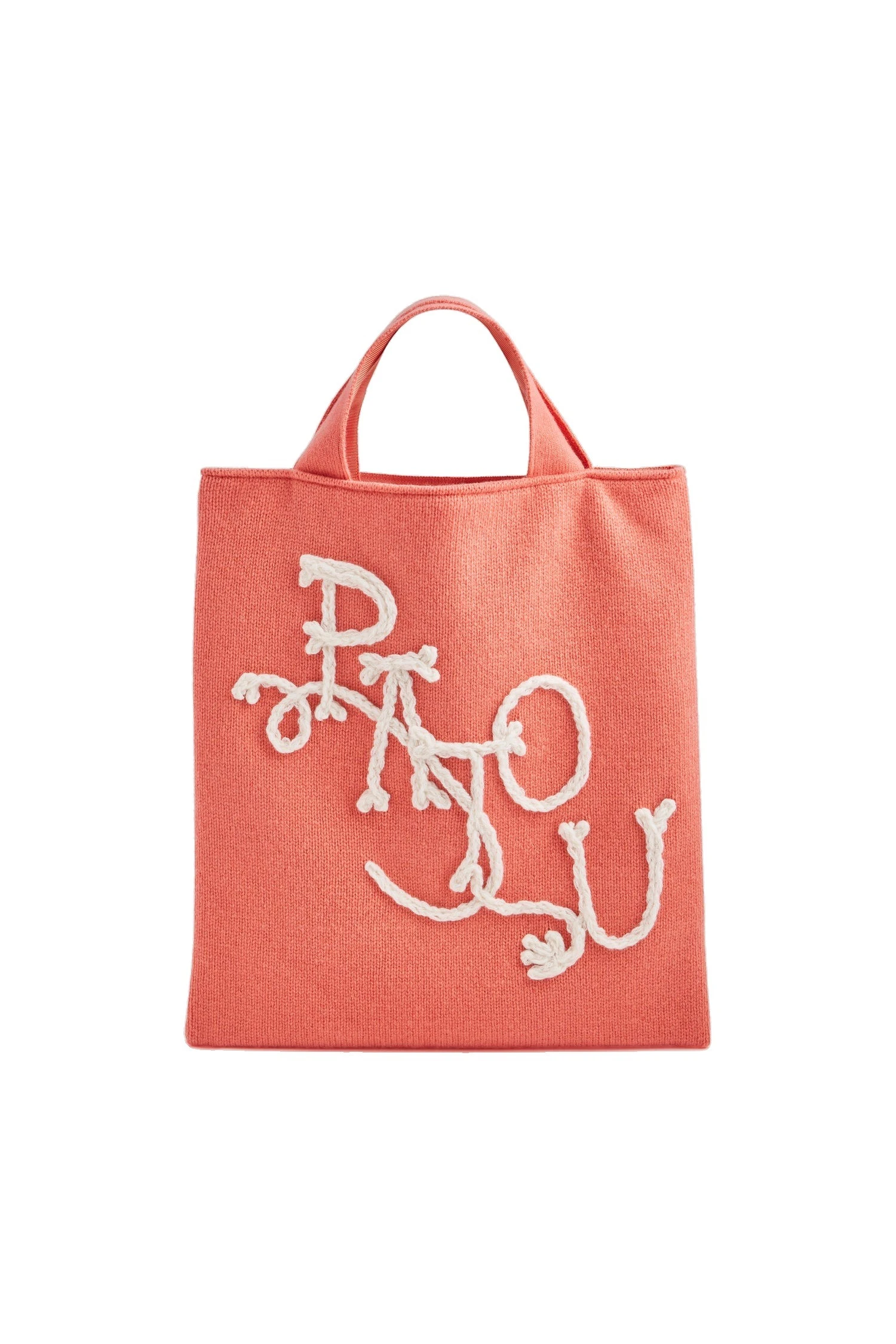 Patou Tote bag in wool and cashmere | Buy Designer Bags at Coveti Patou Tote bag in Winter Blush wool and cashmere