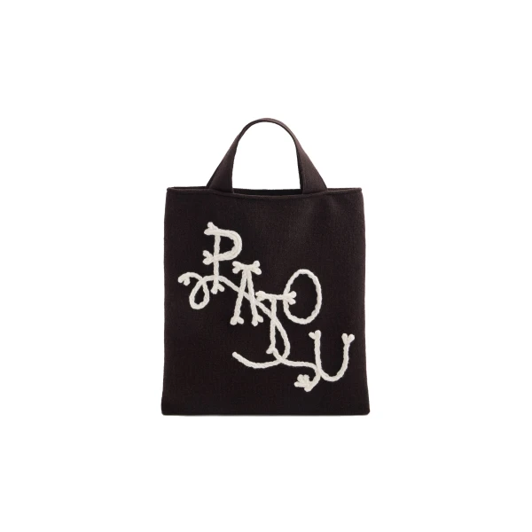 Patou Tote bag in Winter Mocha wool and cashmere