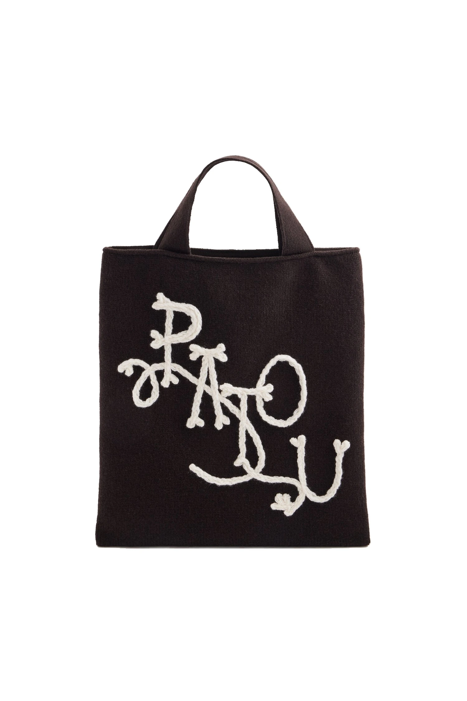 Patou Tote bag in wool and cashmere | Buy Designer Bags at Coveti Patou Tote bag in Winter Mocha wool and cashmere