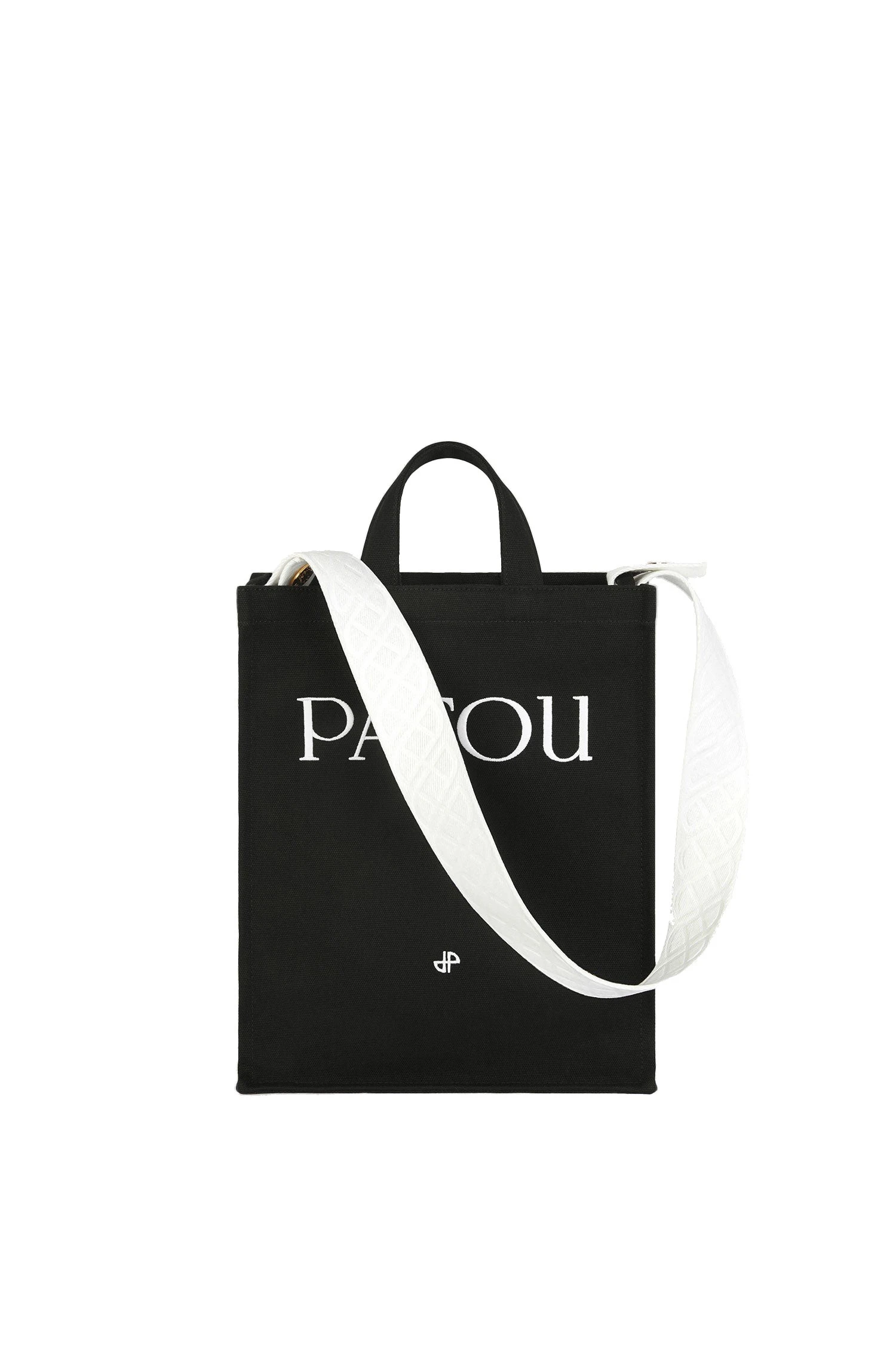 Vertical Patou tote in cotton canvas | Buy Designer Bags at Coveti Patou Vertical Patou tote in Black cotton canvas
