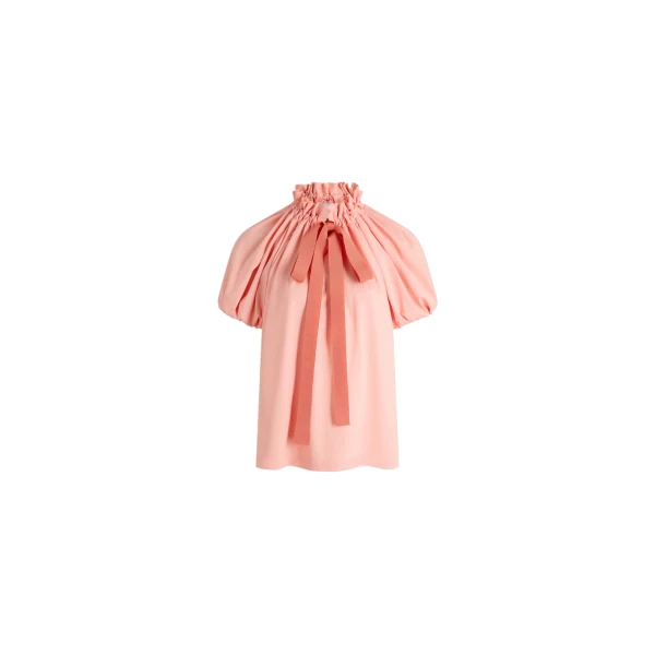 Patou Voluminous organic cotton top in Winter Blush