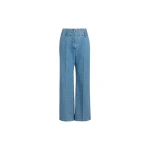 Patou Wide waistband trousers in Heritage Blue Wash cotton denim