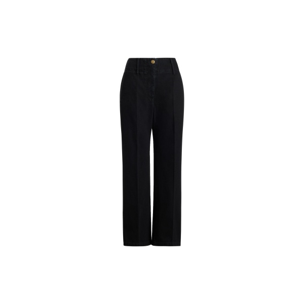 Patou Wide waistband trousers in Khol Stone organic cotton denim