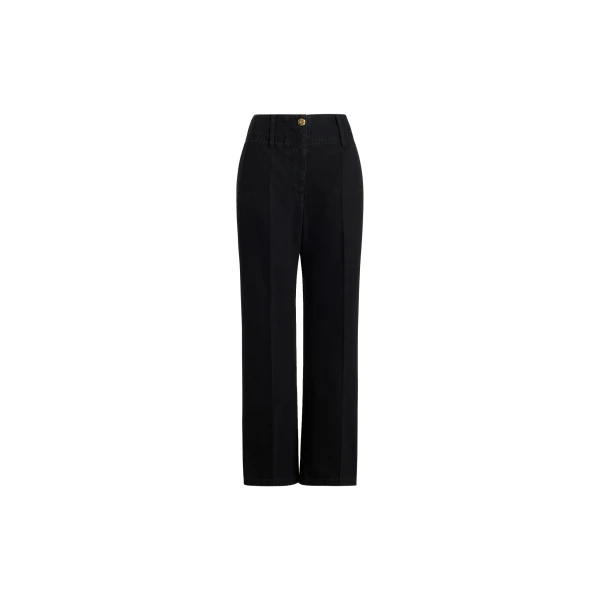 Patou Wide waistband trousers in Khol Stone organic cotton denim
