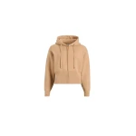 Patou Zip-up hoodie in Biscuit wool and cashmere