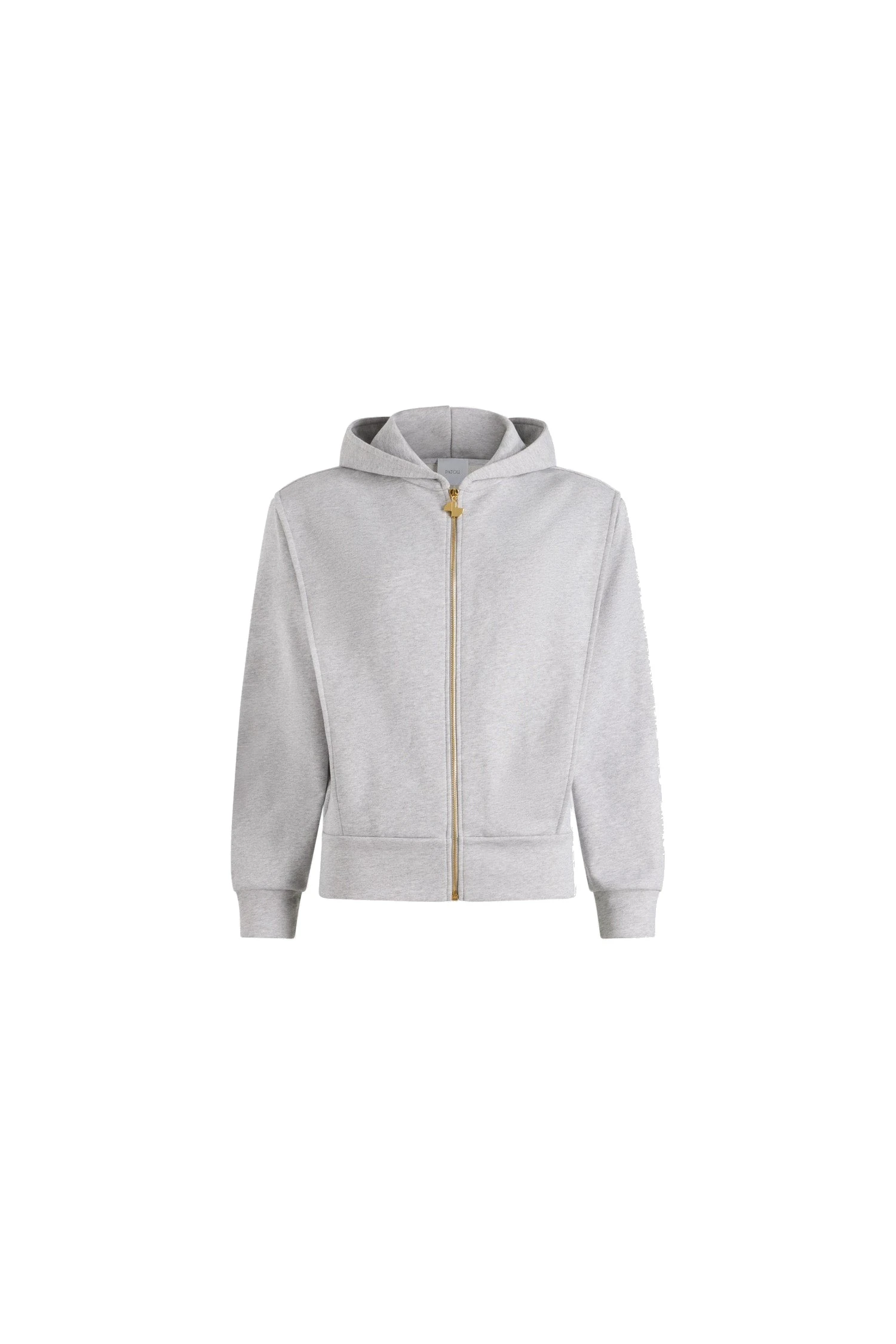 Patou Zipped hoodie in Grey Pearl organic cotton | Hoodies | Coveti Patou Zipped hoodie in Grey Pearl organic cotton