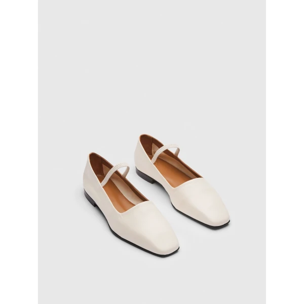 Ivory ATP Atelier mary jane flats