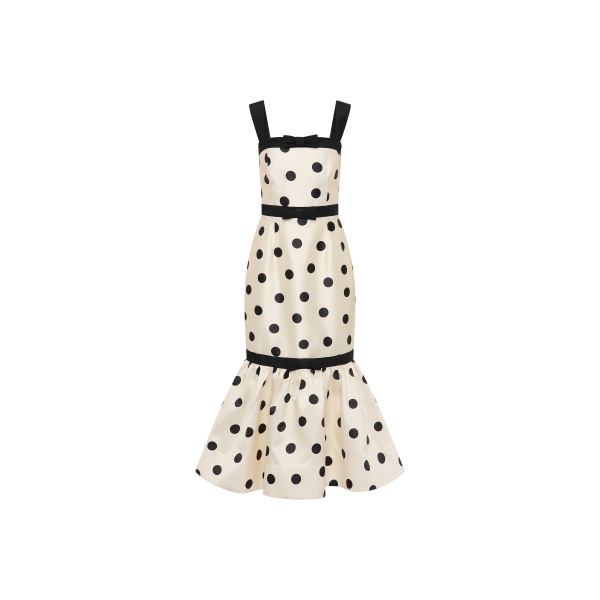 Rebecca Vallance Bacio Trumpet Midi Dress