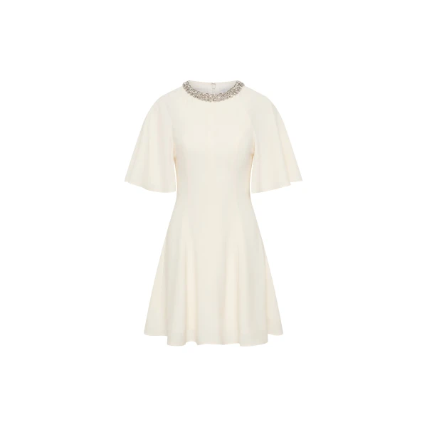 Noemie Mini Dress in Cream