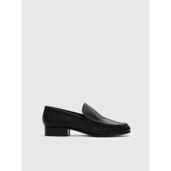 ATP Atelier Rivello in Black Slip On Loafers