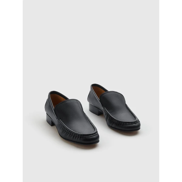 Black ATP Atelier slip on loafers
