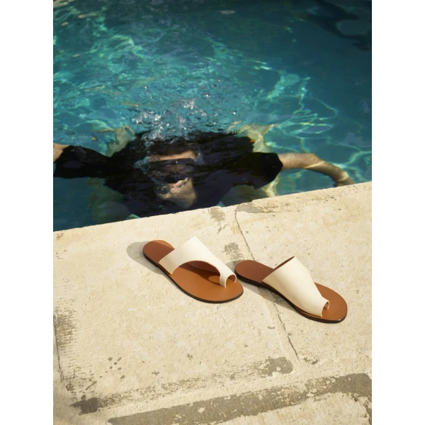 Ivory ATP Atelier cutout sandals