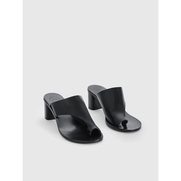 Black ATP Atelier cutout heeled sandals