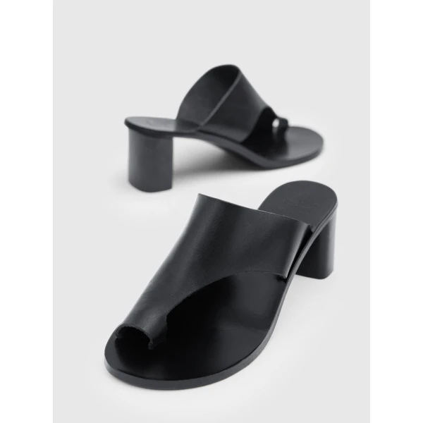 Black ATP Atelier cutout heeled sandals