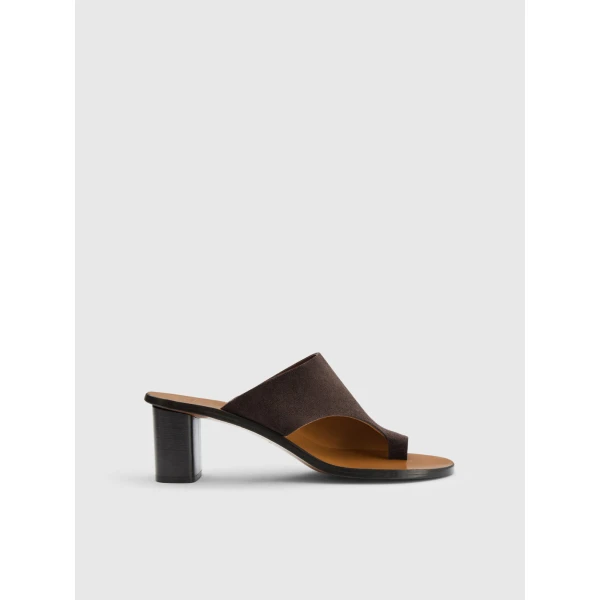 ATP Atelier Rosate in Walnut Cutout Heeled Sandals