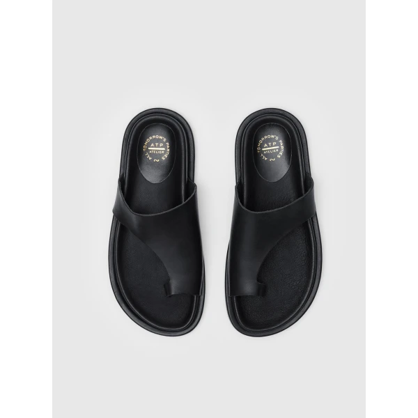 Black ATP Atelier comfy sandals