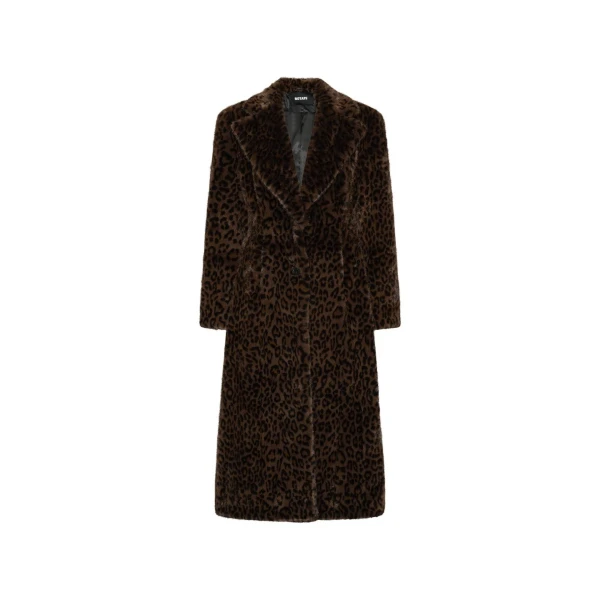 Faux Fur Coat Leopard