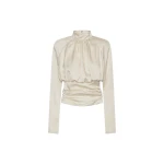 LS Ruched Top White