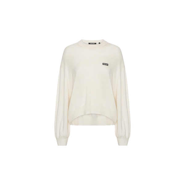 Oversized Knit Pullover White