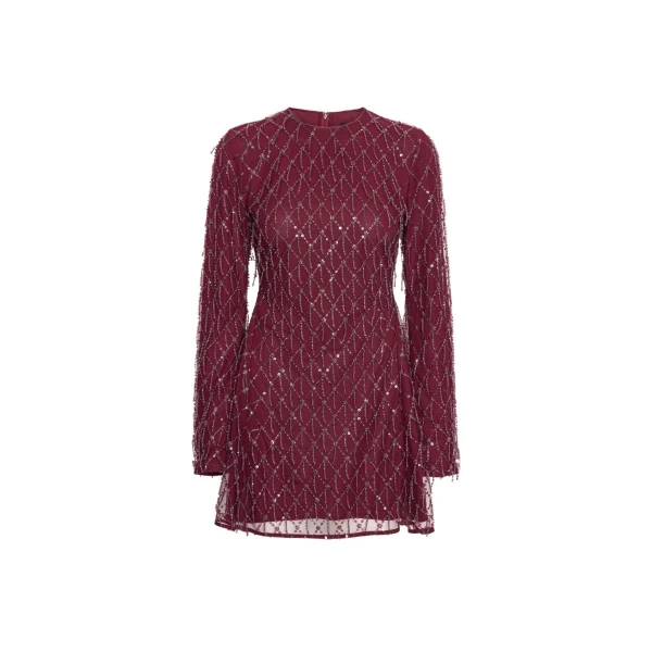 Sequins Mini Flared Dress