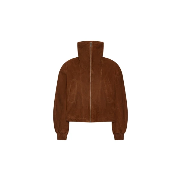 Suede Anorak Jacket Brown