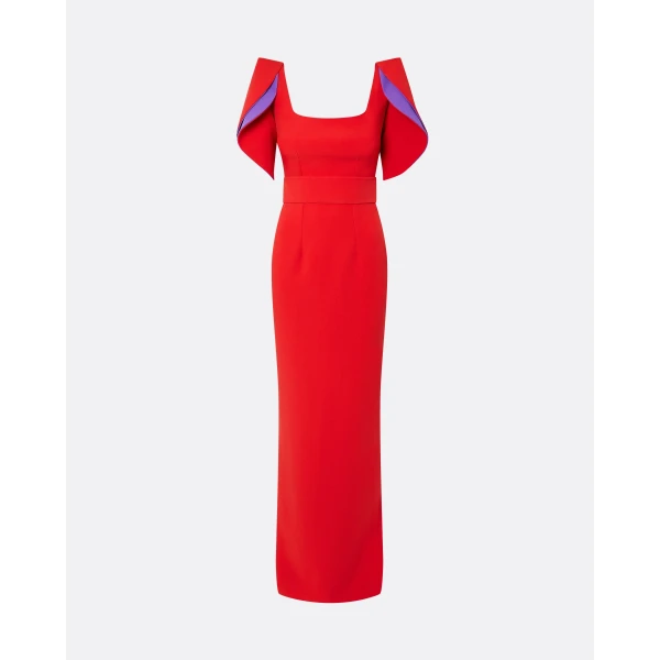 Dara Scarlet Red Long Dress