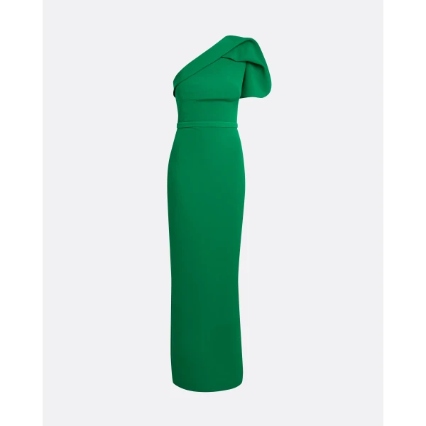 Millie Long Dress in Jewel Green