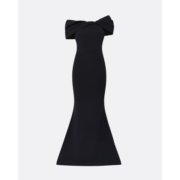 Rossa Midnight Navy Long Dress