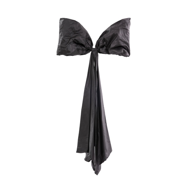 Saiid Kobeisy Bow Cape in Jet Black