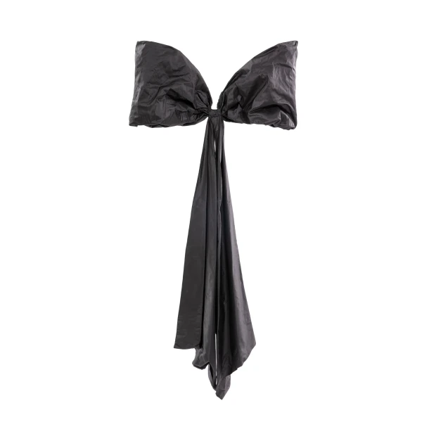 Saiid Kobeisy Bow Cape in Jet Black