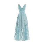 Saiid Kobeisy Brocade Dress in Antigua Sand