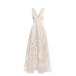 Saiid Kobeisy Brocade Dress in Ivory
