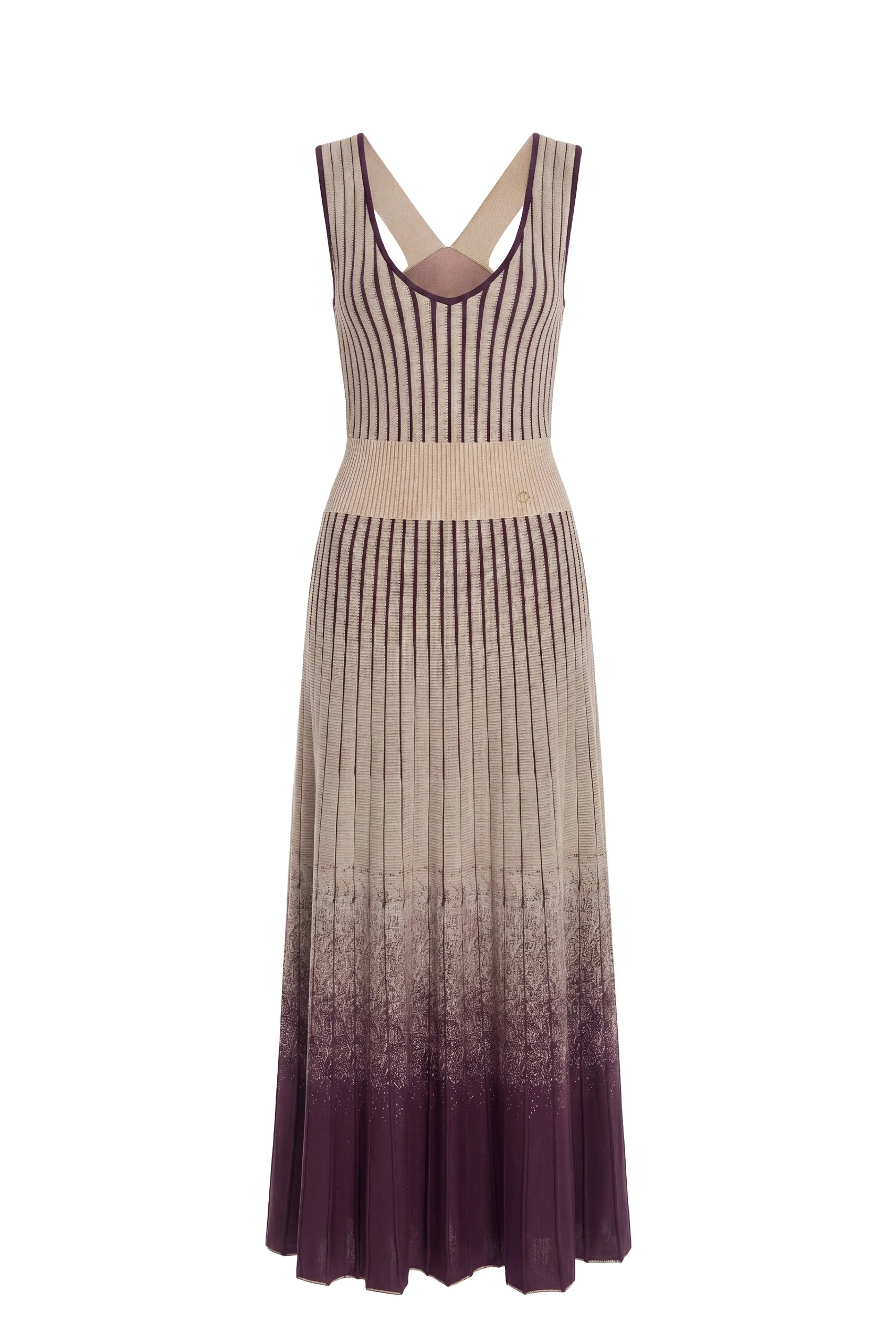 Saiid Kobeisy Degrade Knitwear Dress in Italian Plum | Dresses | Coveti Saiid Kobeisy Degrade Knitwear Dress in Italian Plum