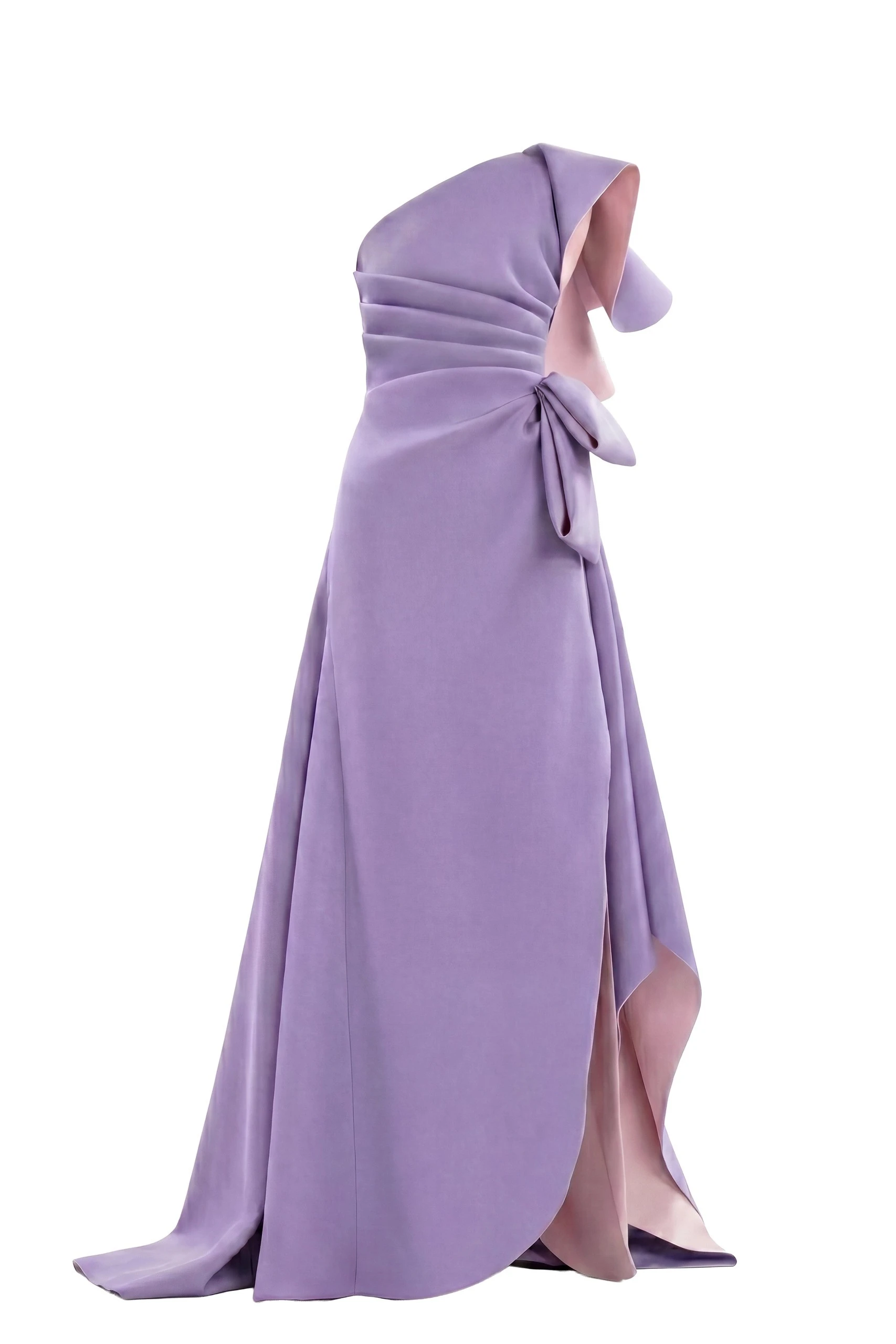 Saiid Kobeisy Double Faced Scuba Long Dress in Lavender | Dresses | Coveti Saiid Kobeisy Double Faced Scuba Long Dress in Lavender