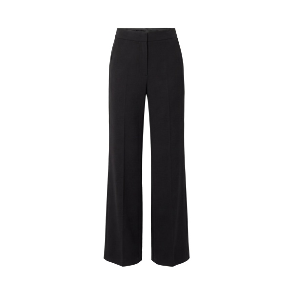Saiid Kobeisy Floral Tailored Pants in Jet Black