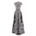 Saiid Kobeisy Fully Embellished Dress in Jet Black