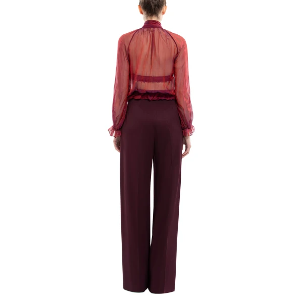 Saiid Kobeisy Lace Bra in Italian Plum, view 4