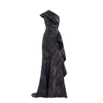Saiid Kobeisy One-Shoulder Brocade Dress in Jet Black