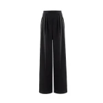 Saiid Kobeisy Pleated Pants in Jet Black
